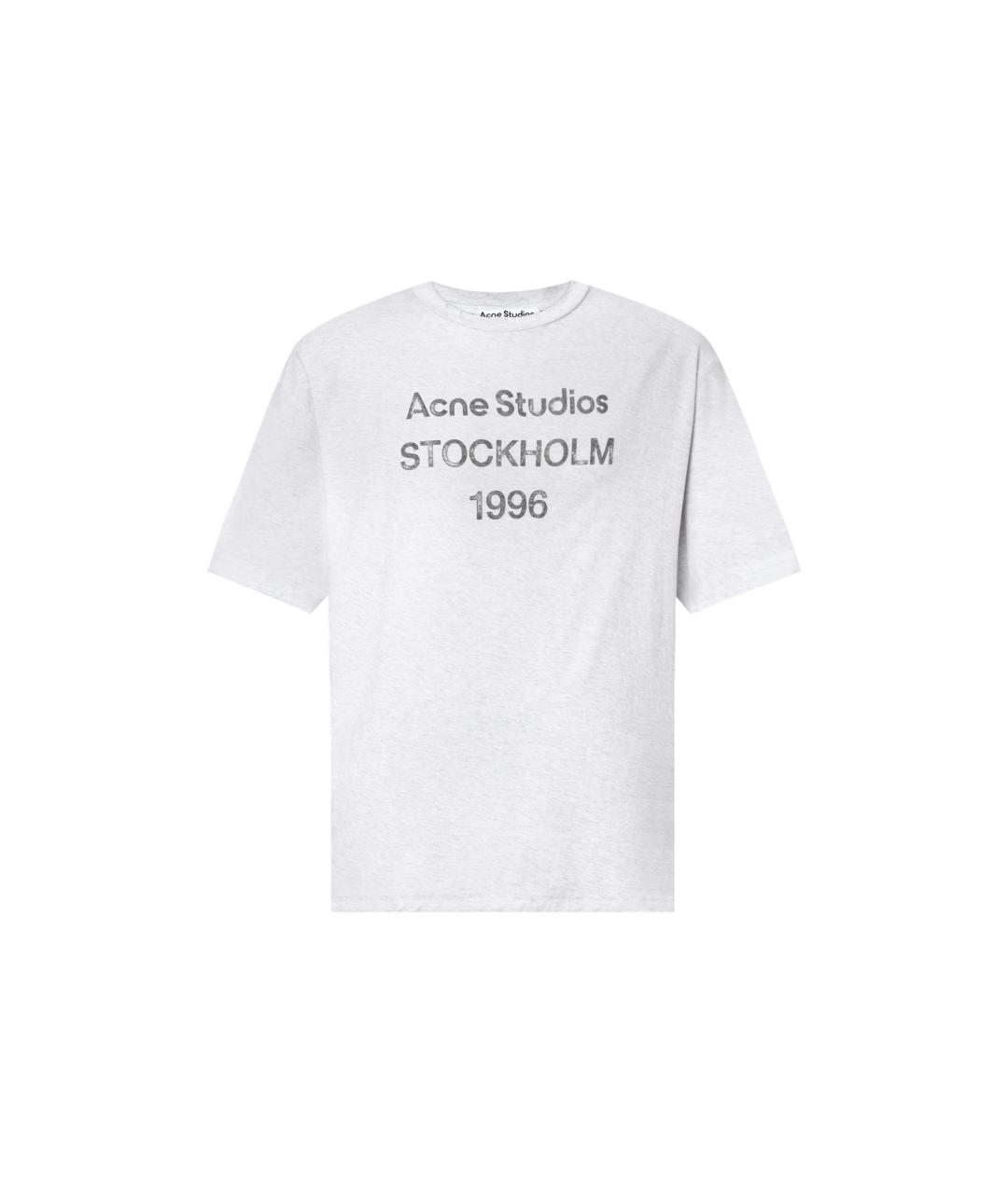 ACNE STUDIOS Белая хлопковая футболка, фото 1