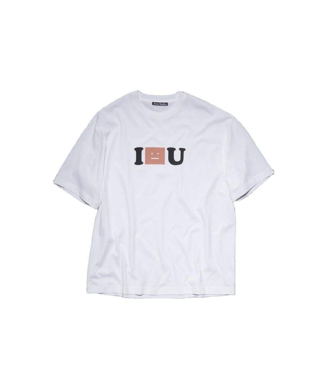 ACNE STUDIOS Белая хлопковая футболка, фото 1