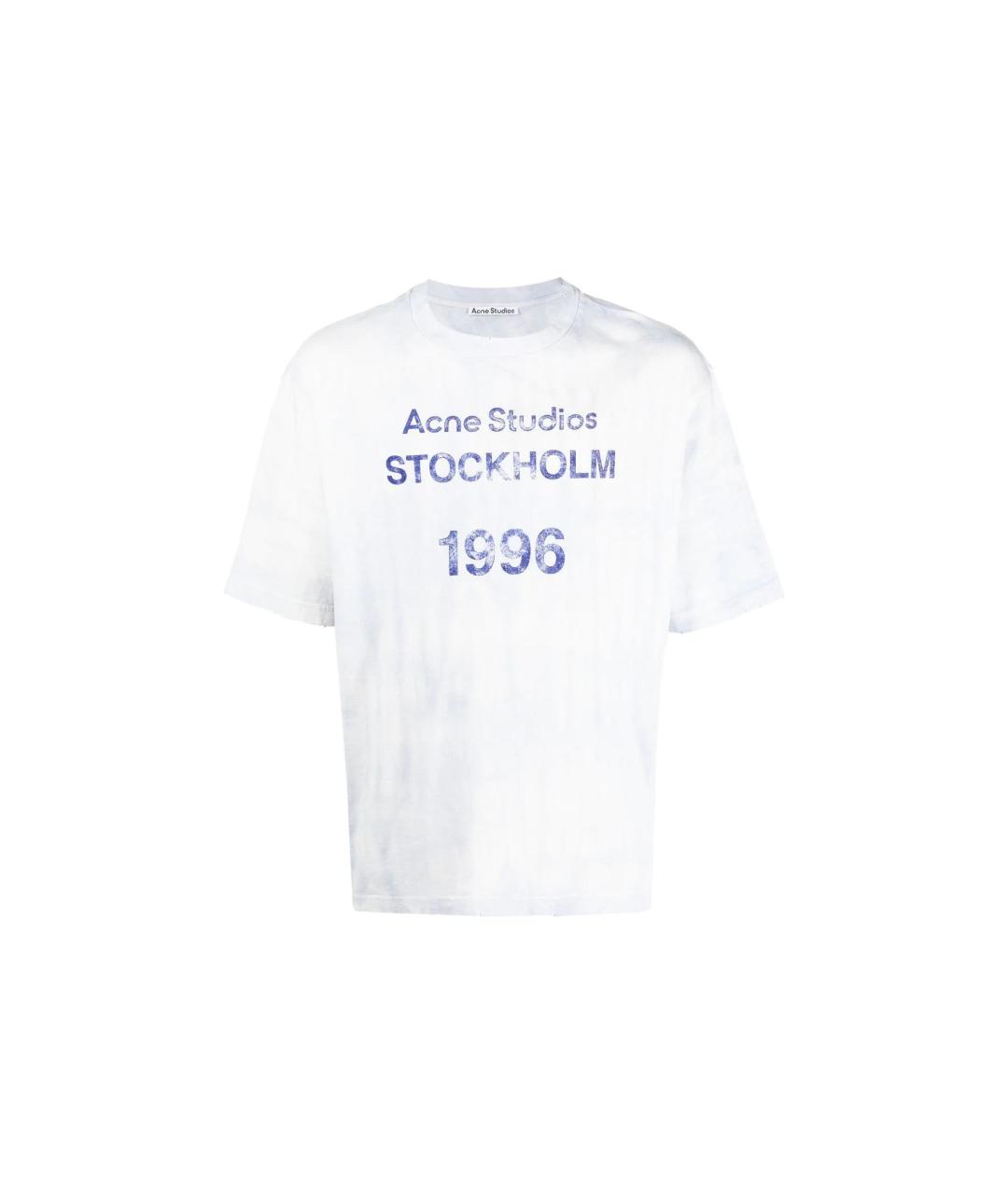 ACNE STUDIOS Белая хлопковая футболка, фото 1