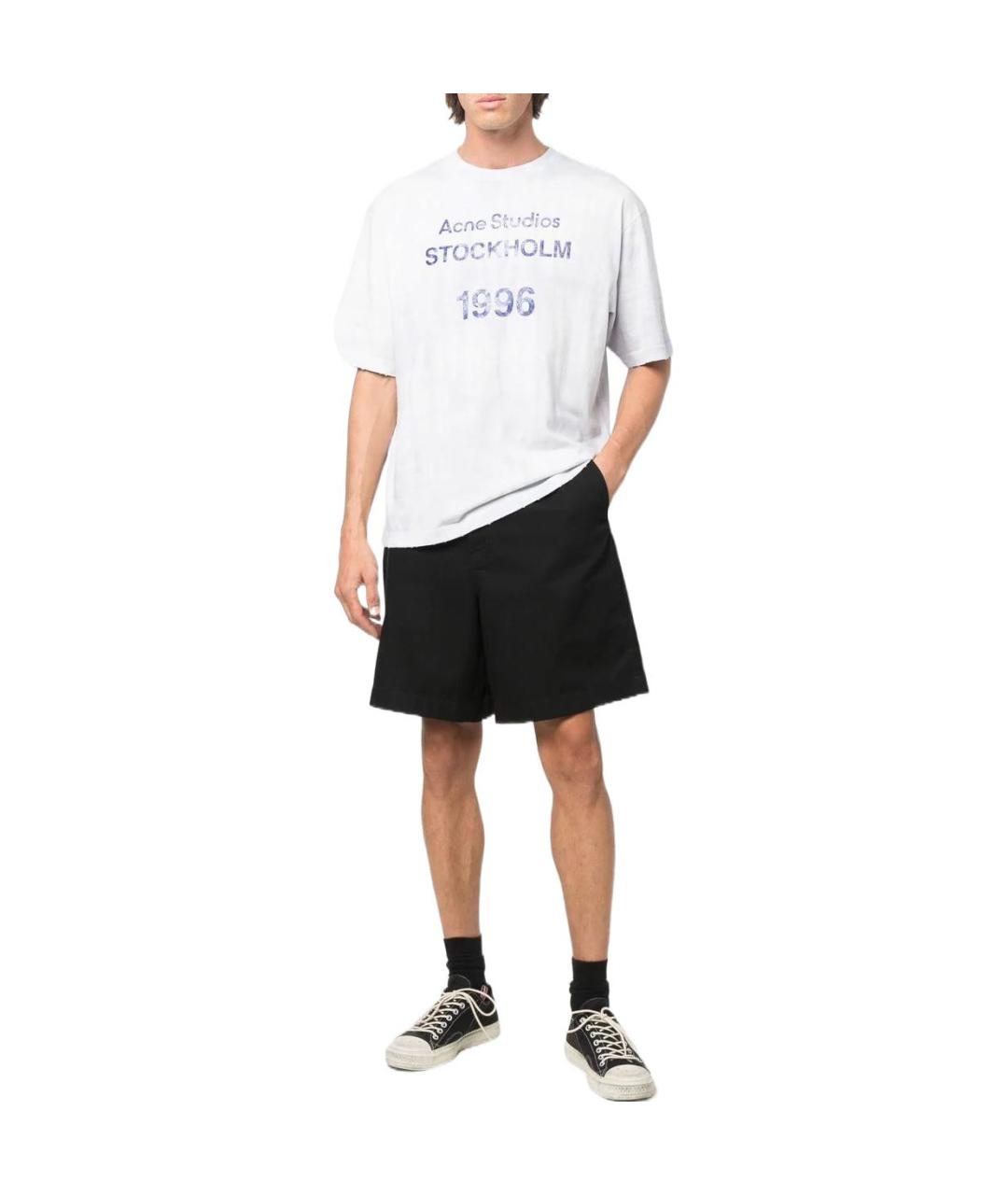 ACNE STUDIOS Белая хлопковая футболка, фото 2