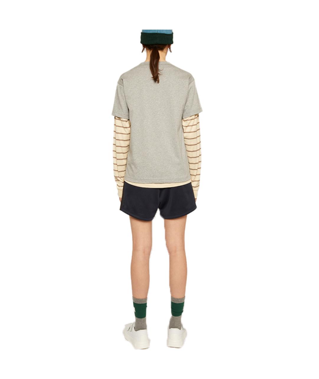 ACNE STUDIOS Серая хлопковая футболка, фото 3