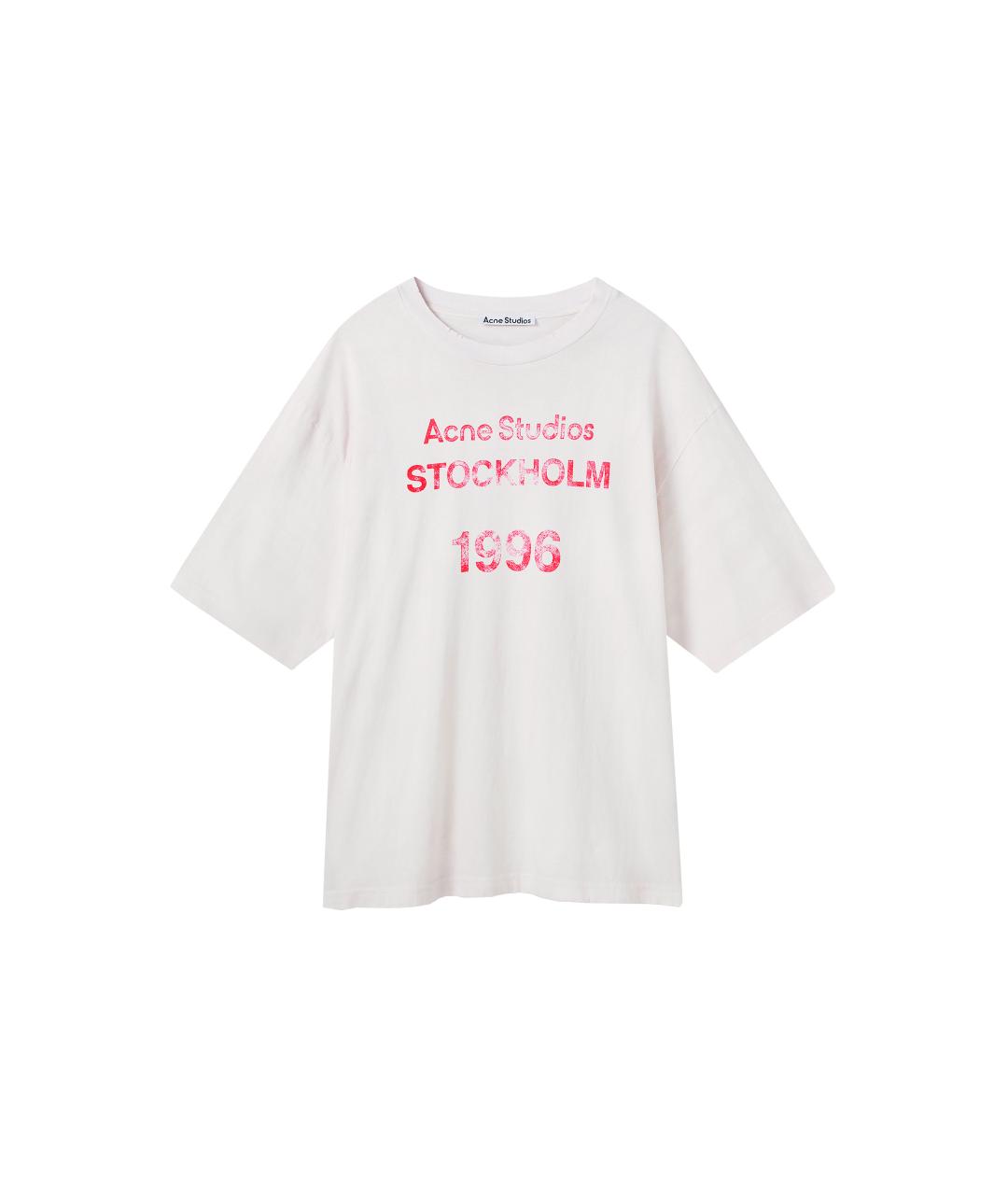 ACNE STUDIOS Белая хлопковая футболка, фото 1