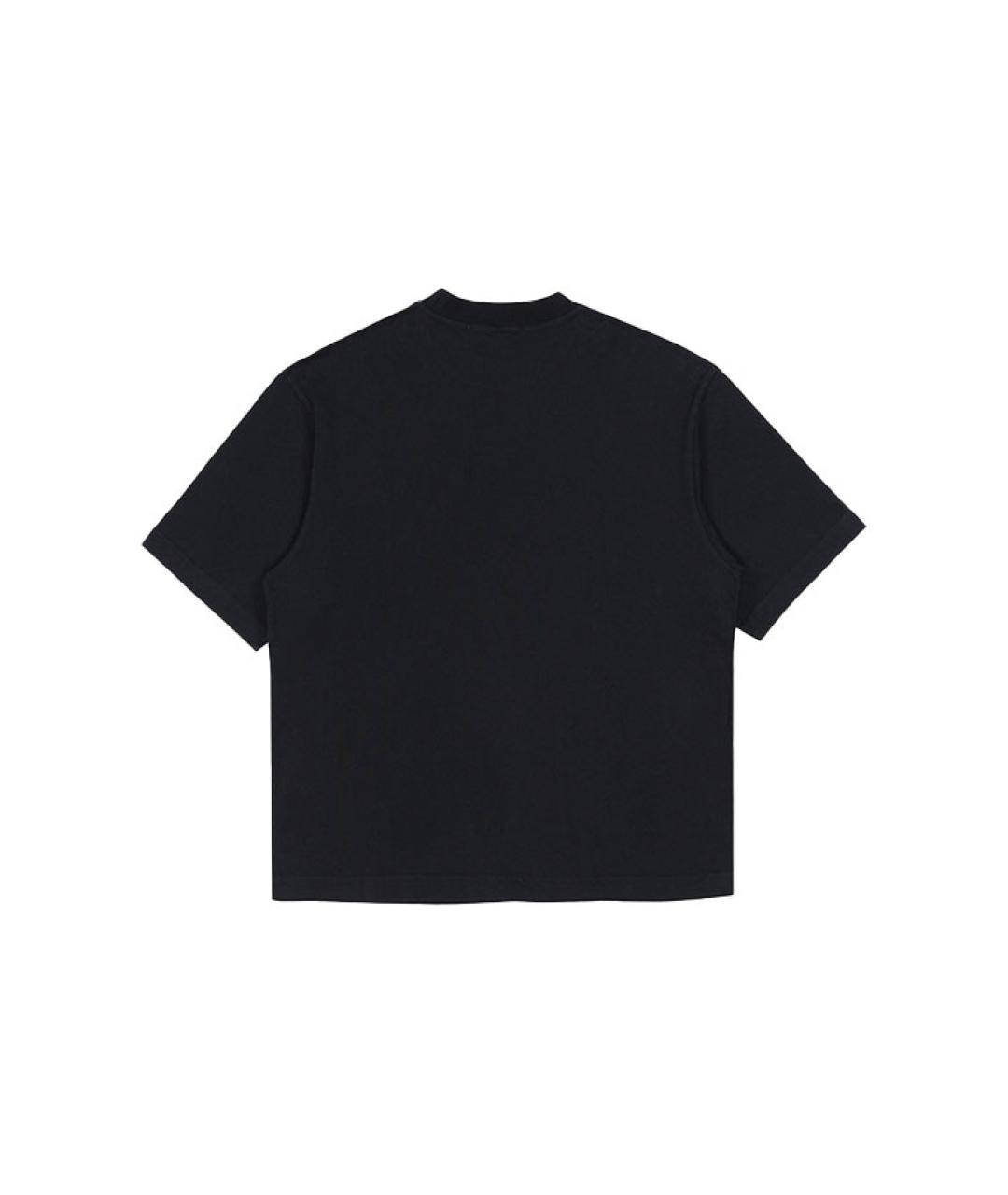 ACNE STUDIOS Черная хлопковая футболка, фото 2