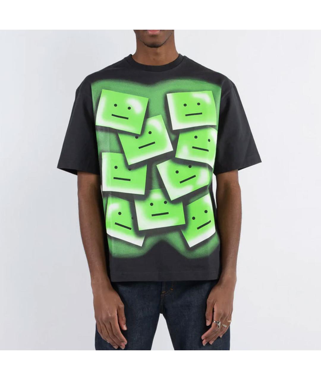 ACNE STUDIOS Черная хлопковая футболка, фото 4