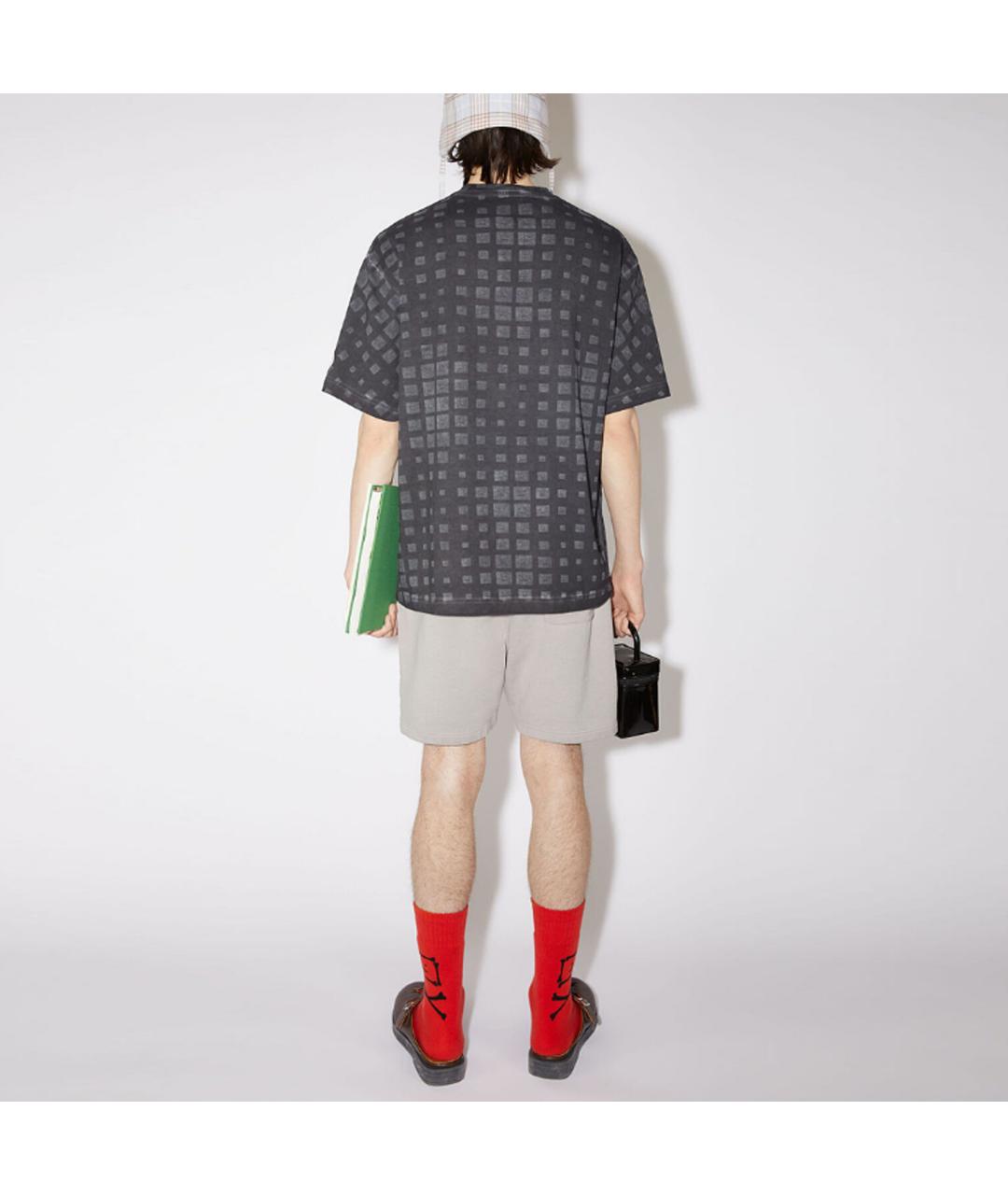 ACNE STUDIOS Черная хлопковая футболка, фото 3