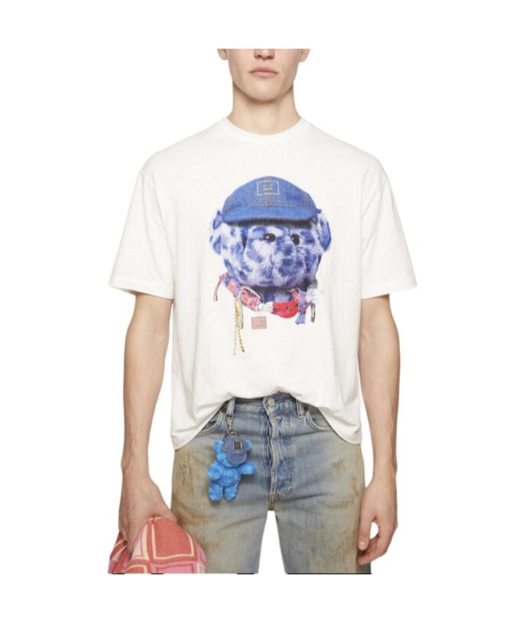 ACNE STUDIOS Белая хлопковая футболка, фото 2