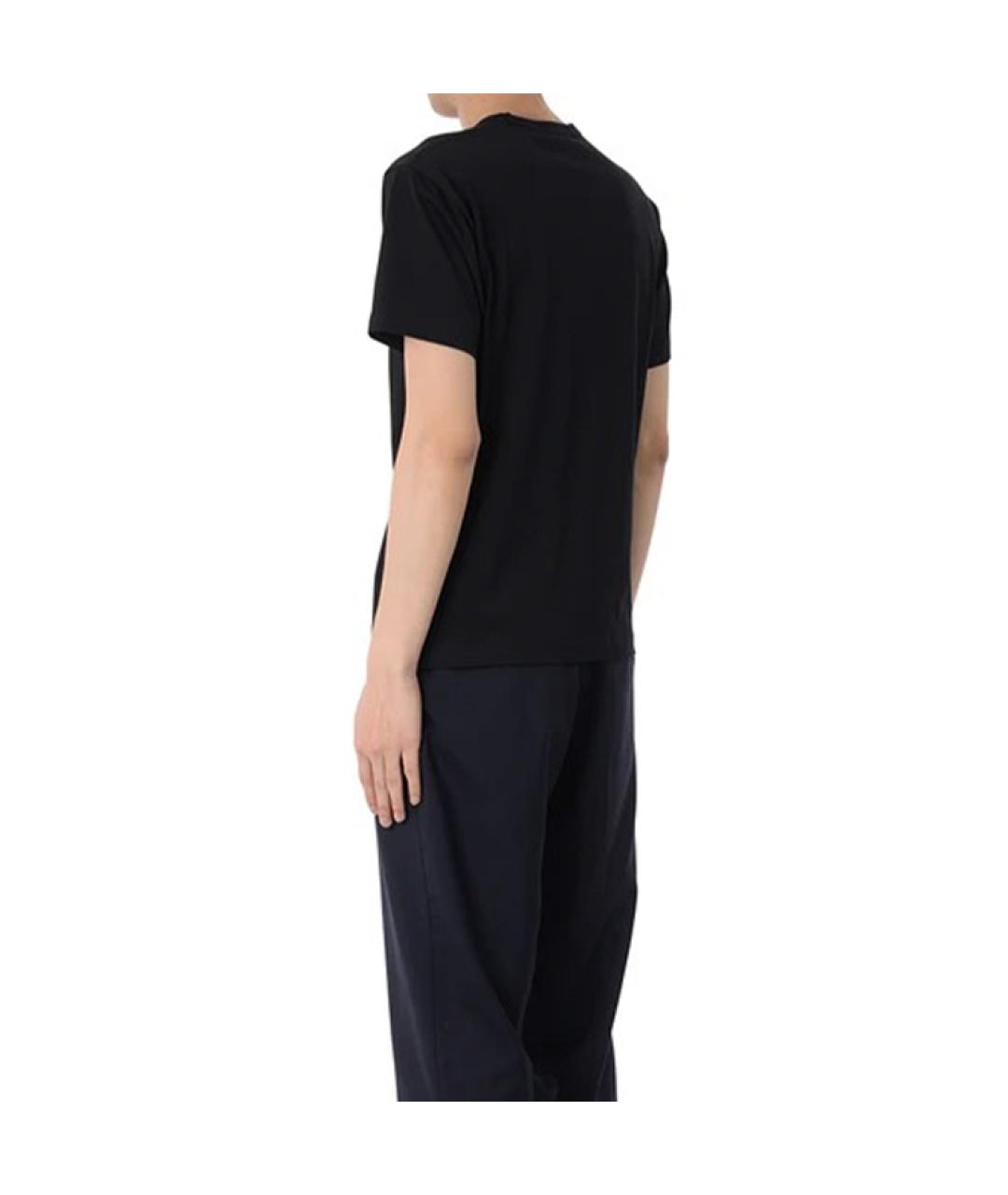 ACNE STUDIOS Черная хлопковая футболка, фото 3