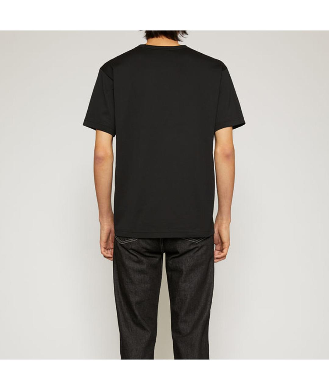 ACNE STUDIOS Черная хлопковая футболка, фото 6