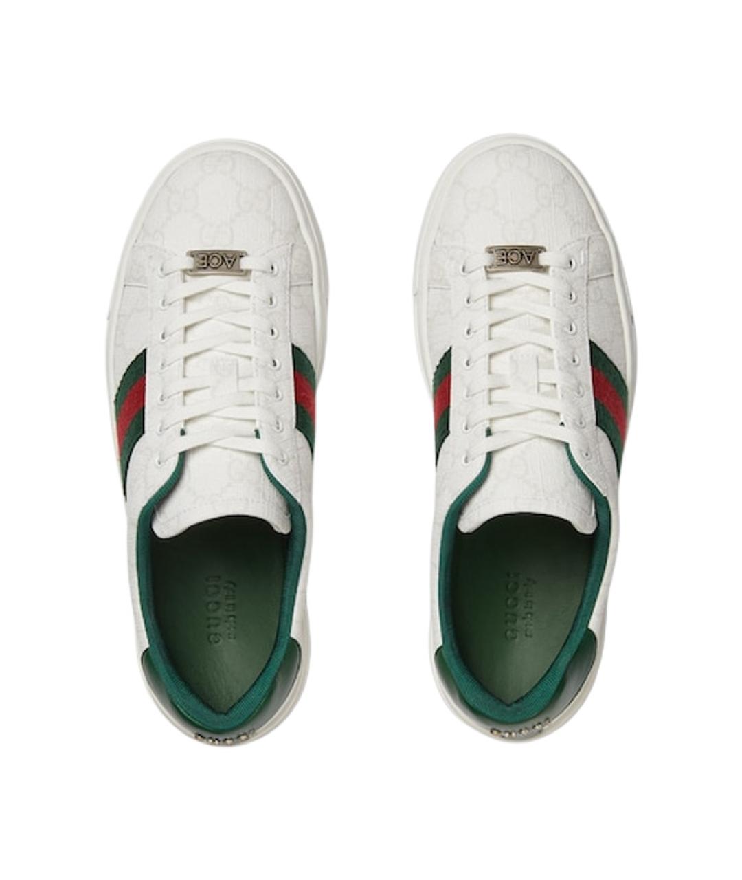 GUCCI Белые кеды, фото 4