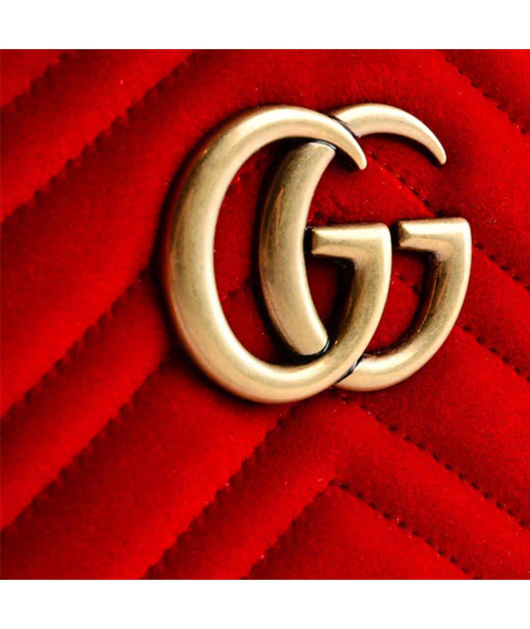 GUCCI Красная сумка через плечо, фото 5