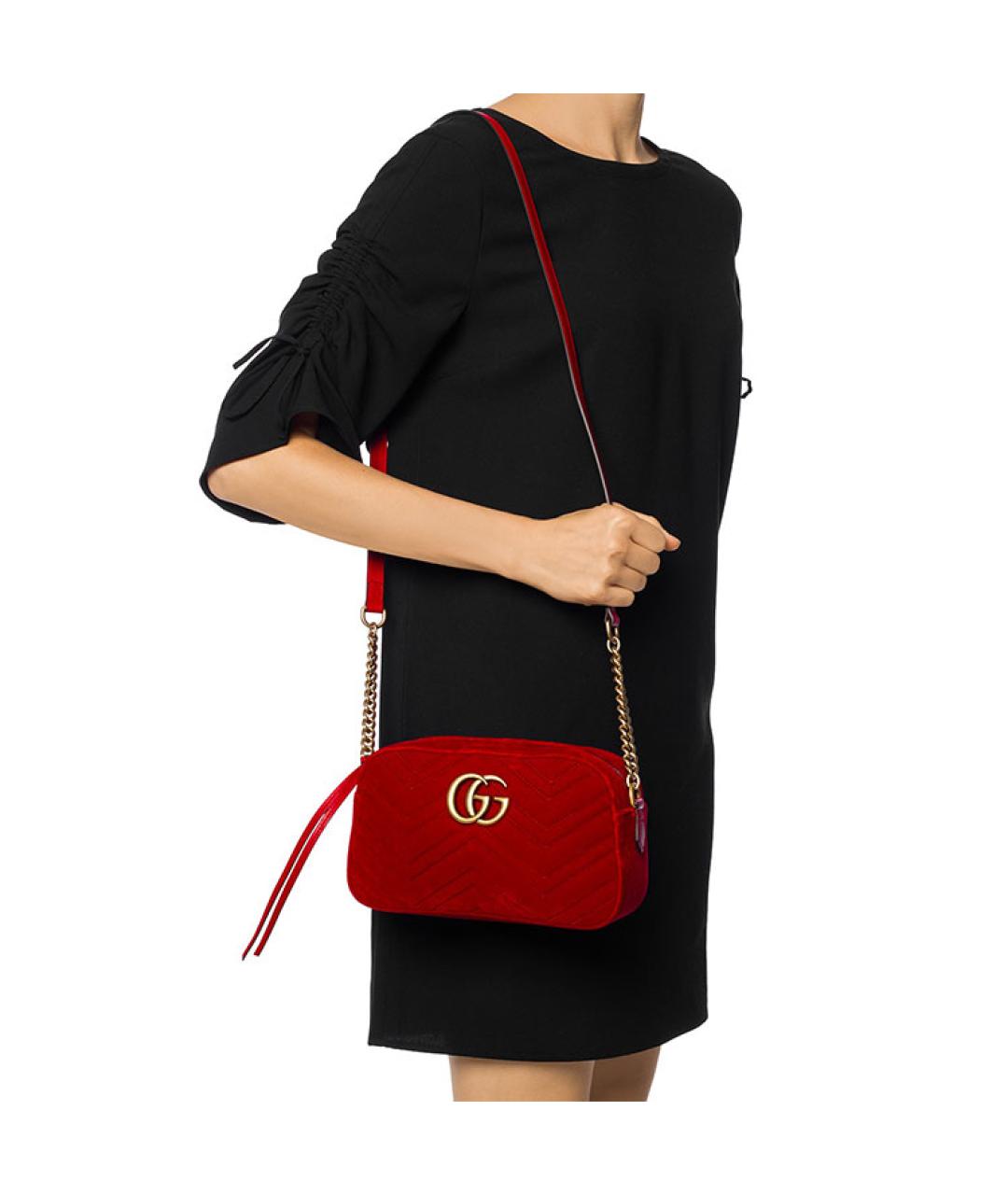 GUCCI Красная сумка через плечо, фото 6