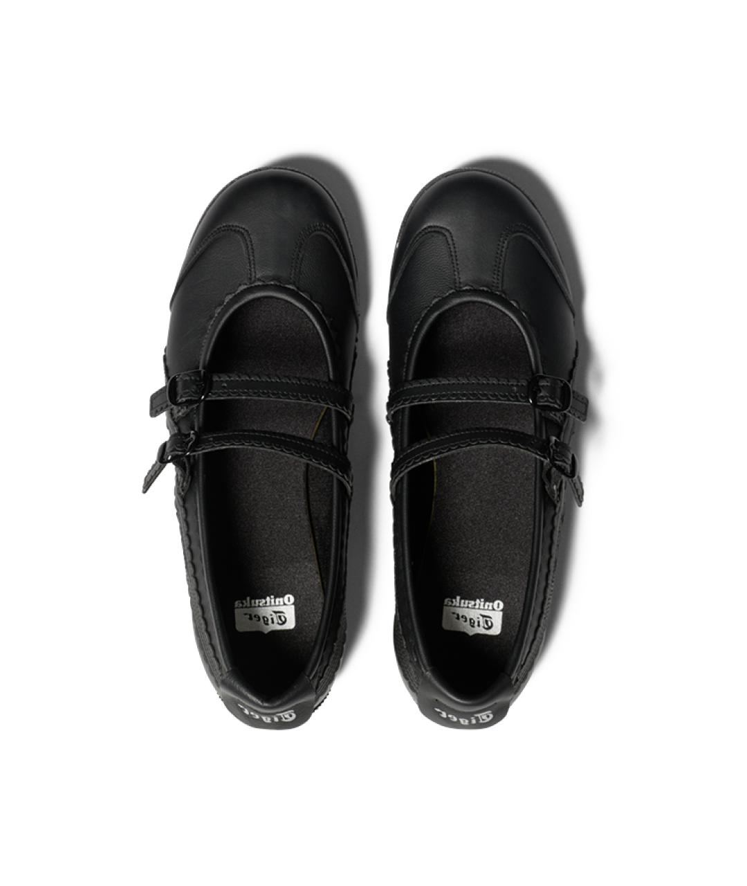 ONITSUKA TIGER Черные кожаные балетки, фото 6