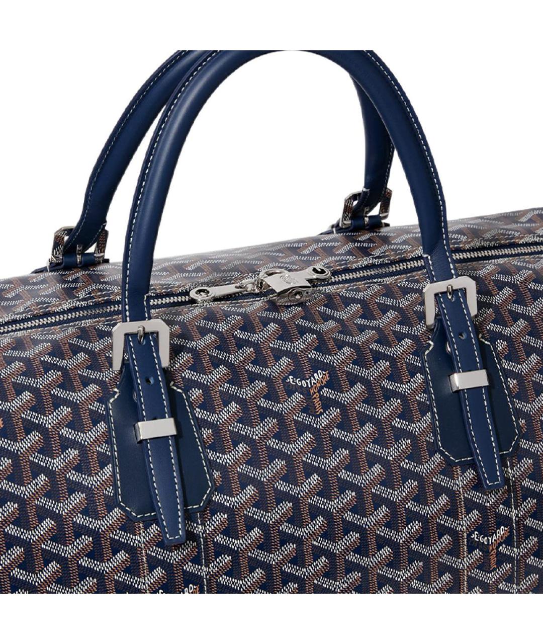 GOYARD Синяя канва дорожная/спортивная сумка, фото 4