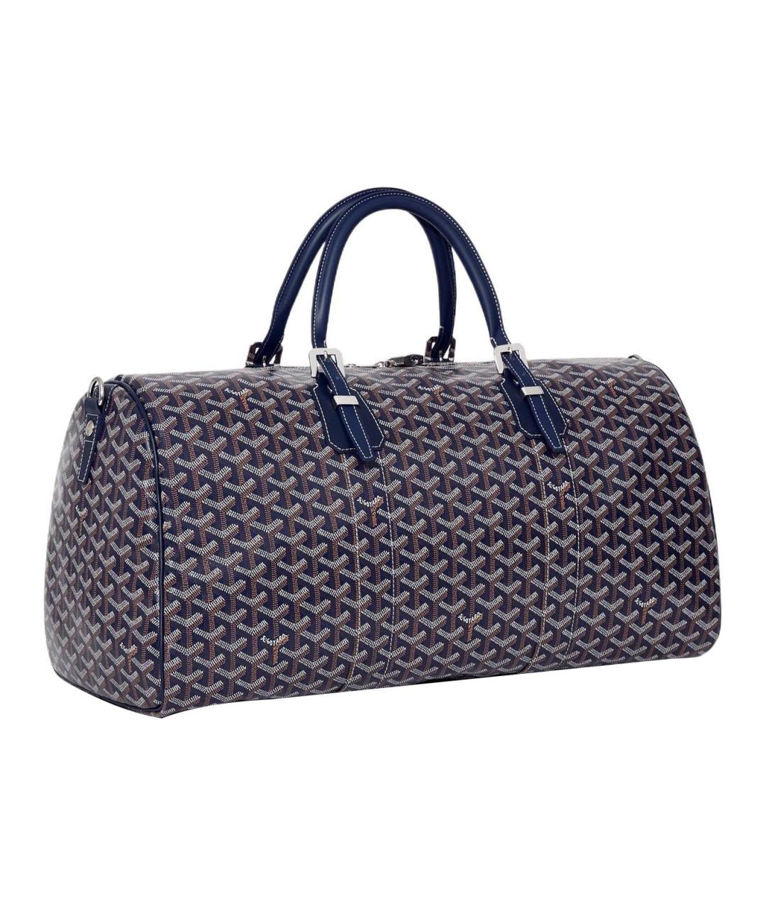 GOYARD Синяя канва дорожная/спортивная сумка, фото 2