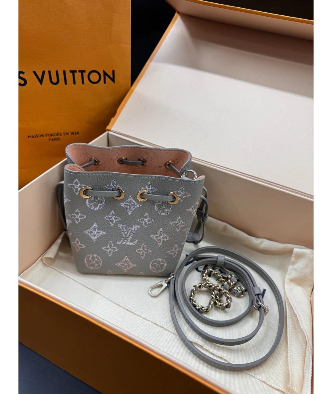 LOUIS VUITTON Серая сумка через плечо, фото 3