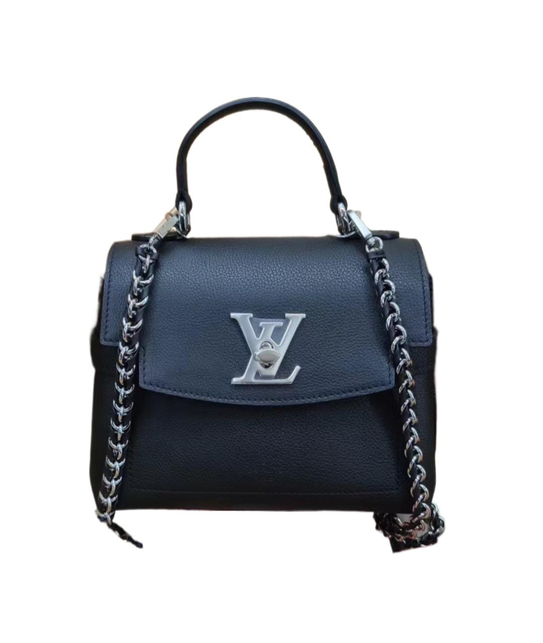 LOUIS VUITTON Черная кожаная сумка через плечо, фото 1