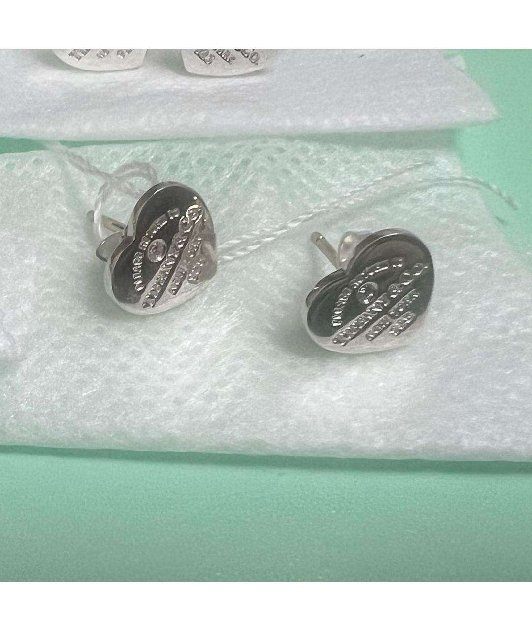TIFFANY&CO Серебряные серебряные серьги, фото 3