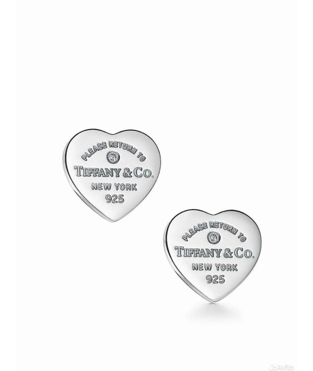 TIFFANY&CO Серебряные серебряные серьги, фото 5