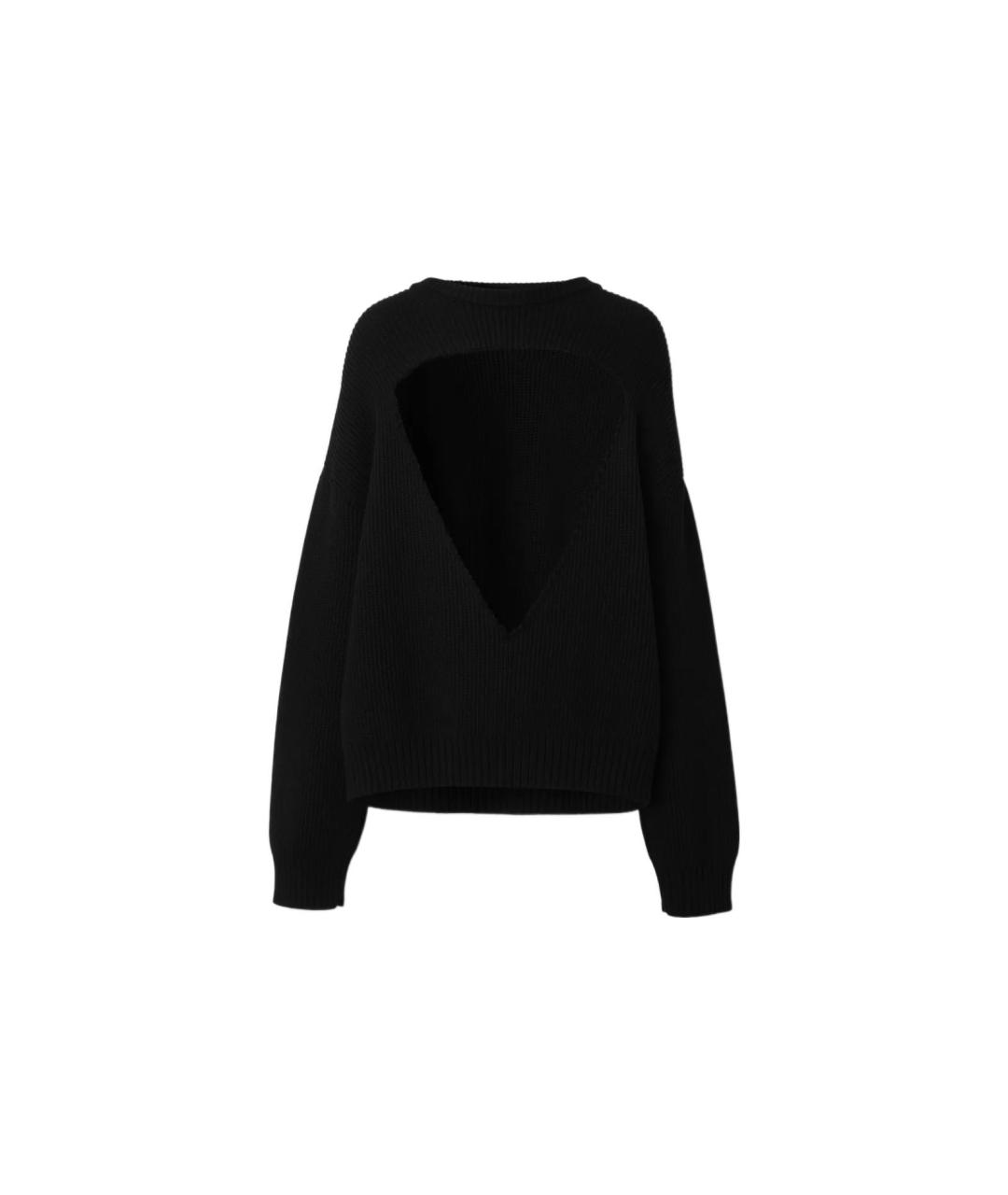 BURBERRY Черный шерстяной джемпер / свитер, фото 1