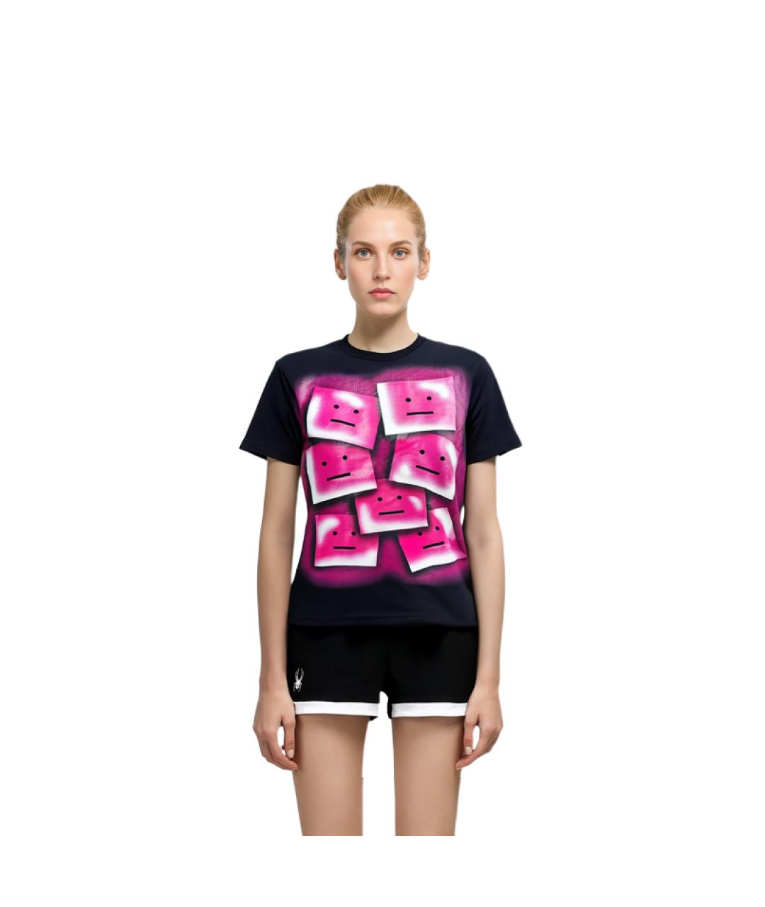 ACNE STUDIOS Черная хлопковая футболка, фото 4