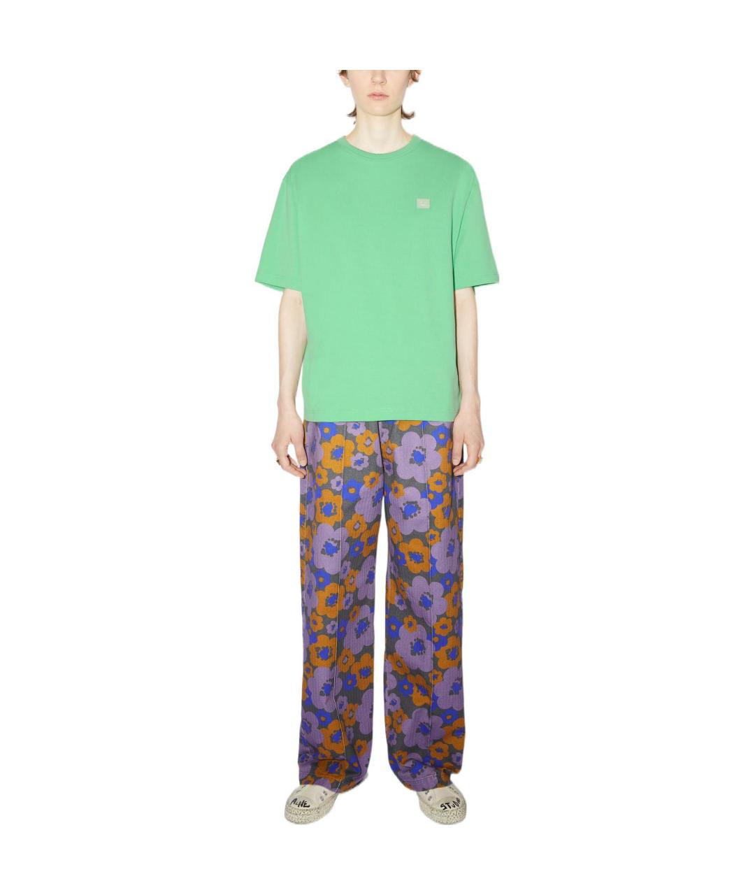 ACNE STUDIOS Зеленая футболка, фото 2