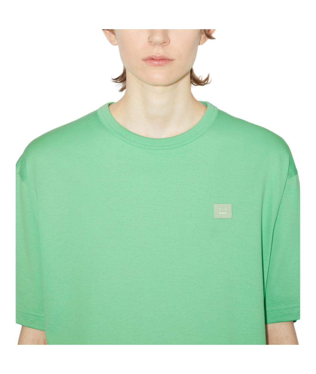 ACNE STUDIOS Зеленая футболка, фото 4