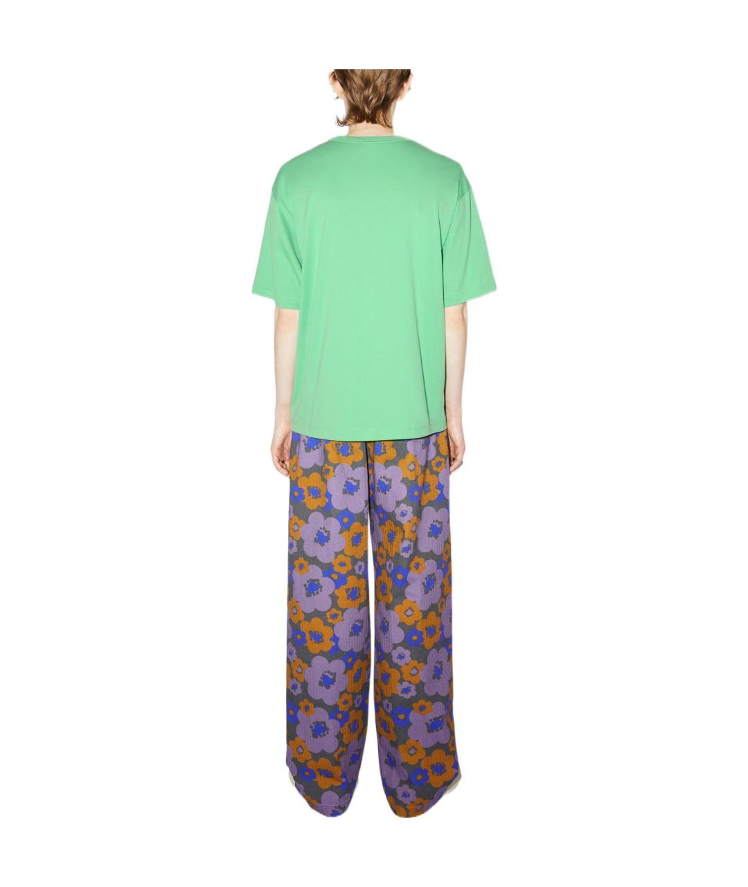 ACNE STUDIOS Зеленая футболка, фото 3