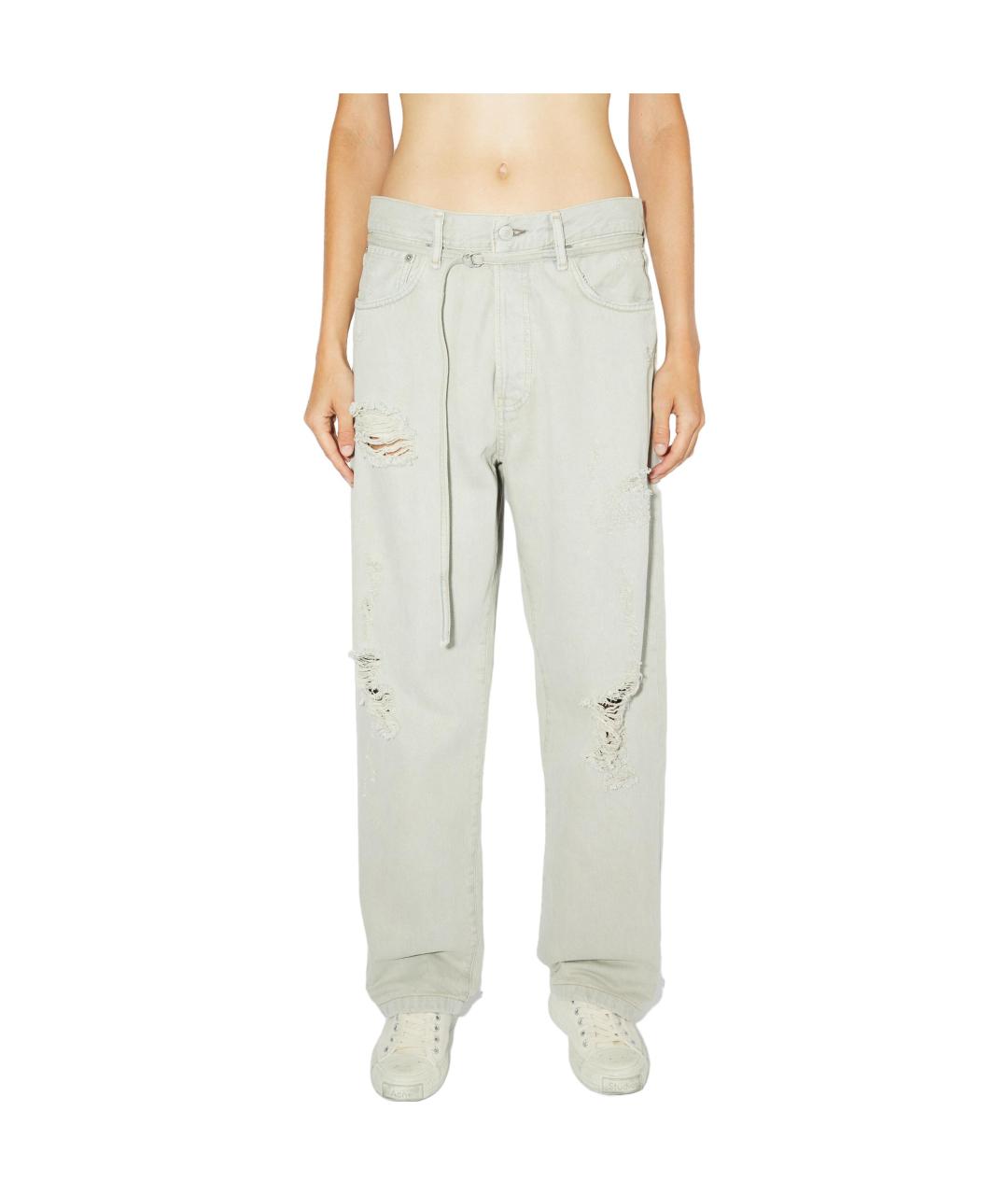 ACNE STUDIOS Белые прямые джинсы, фото 2