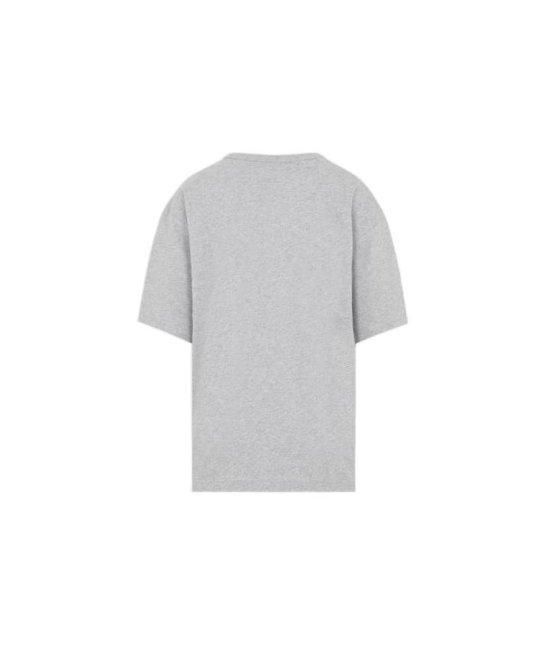 ACNE STUDIOS Серая хлопковая футболка, фото 2