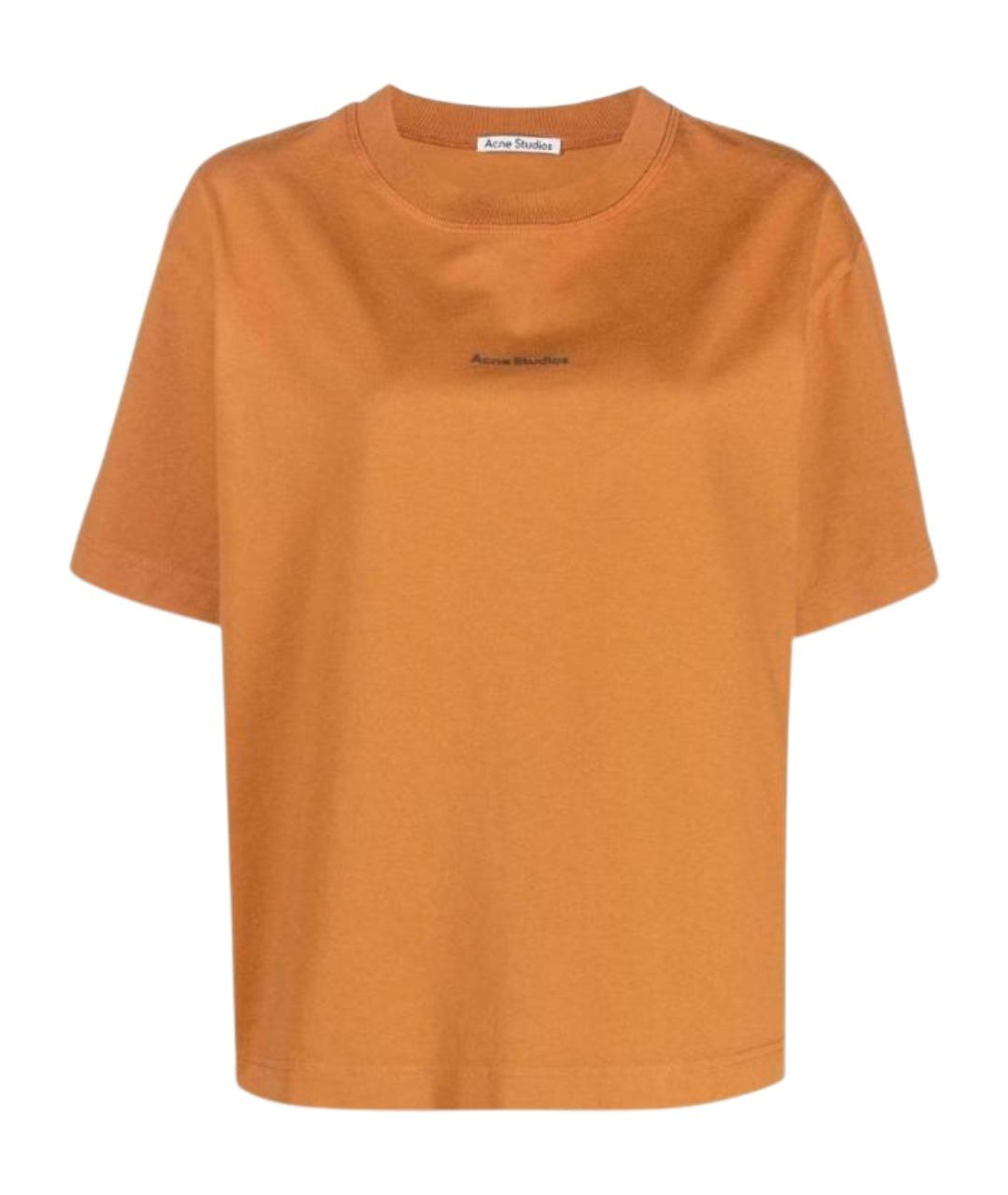 ACNE STUDIOS Оранжевая футболка, фото 1