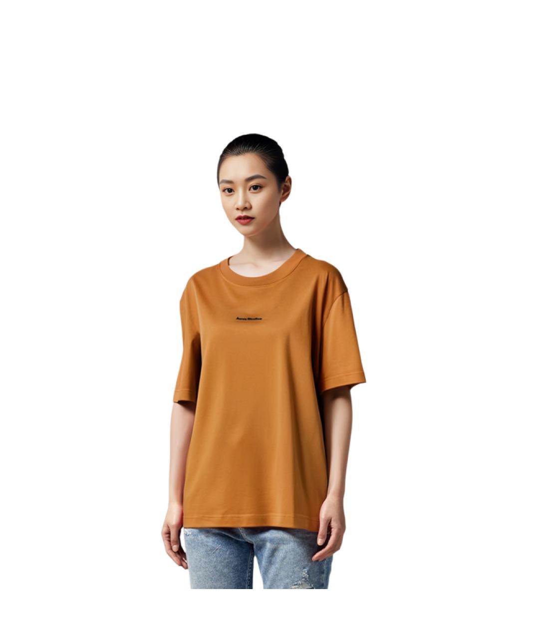 ACNE STUDIOS Оранжевая футболка, фото 5