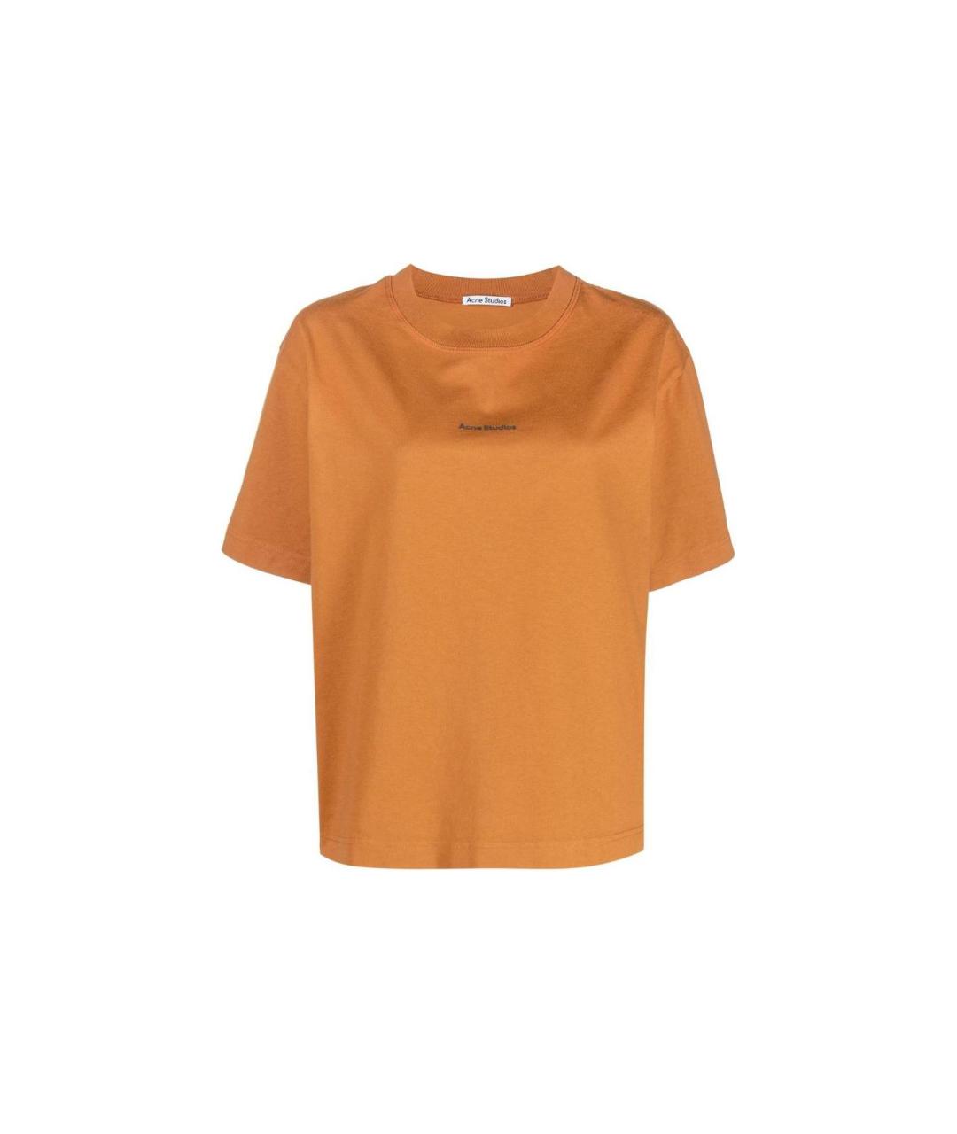 ACNE STUDIOS Оранжевая футболка, фото 6