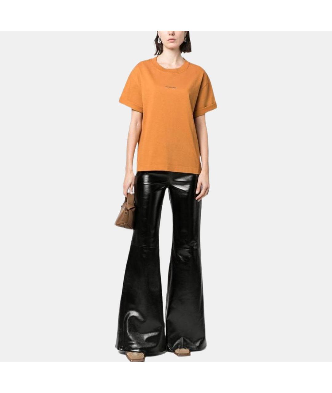 ACNE STUDIOS Оранжевая футболка, фото 2