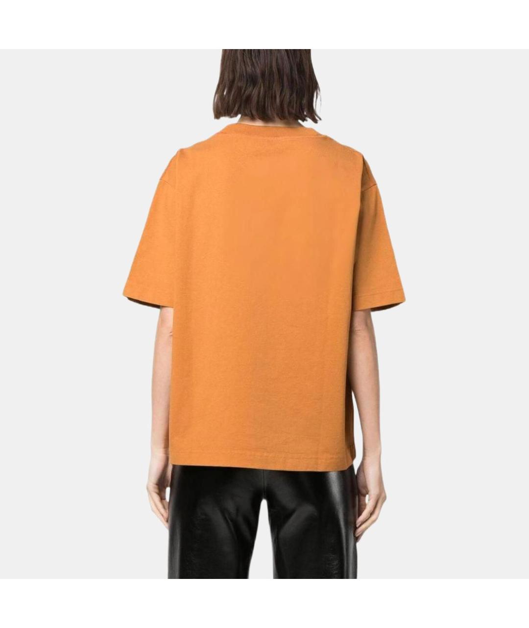 ACNE STUDIOS Оранжевая футболка, фото 3