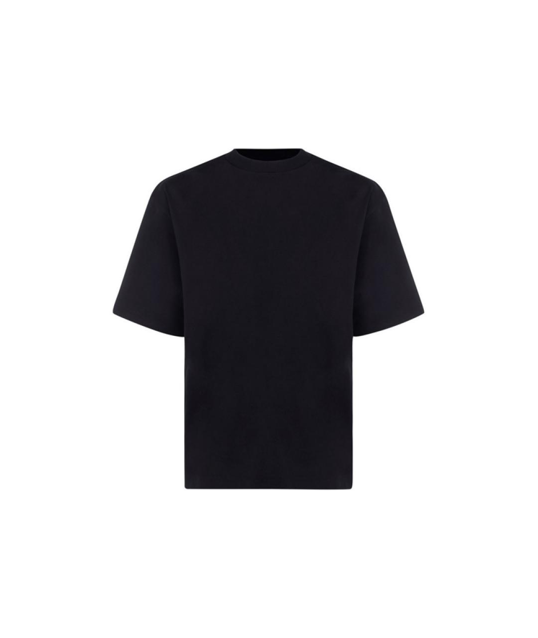ACNE STUDIOS Черная хлопковая футболка, фото 1