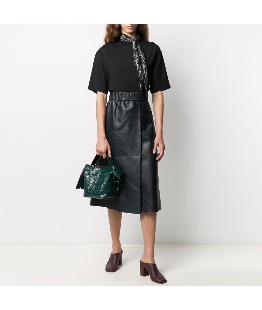 ACNE STUDIOS Черная хлопковая футболка, фото 4