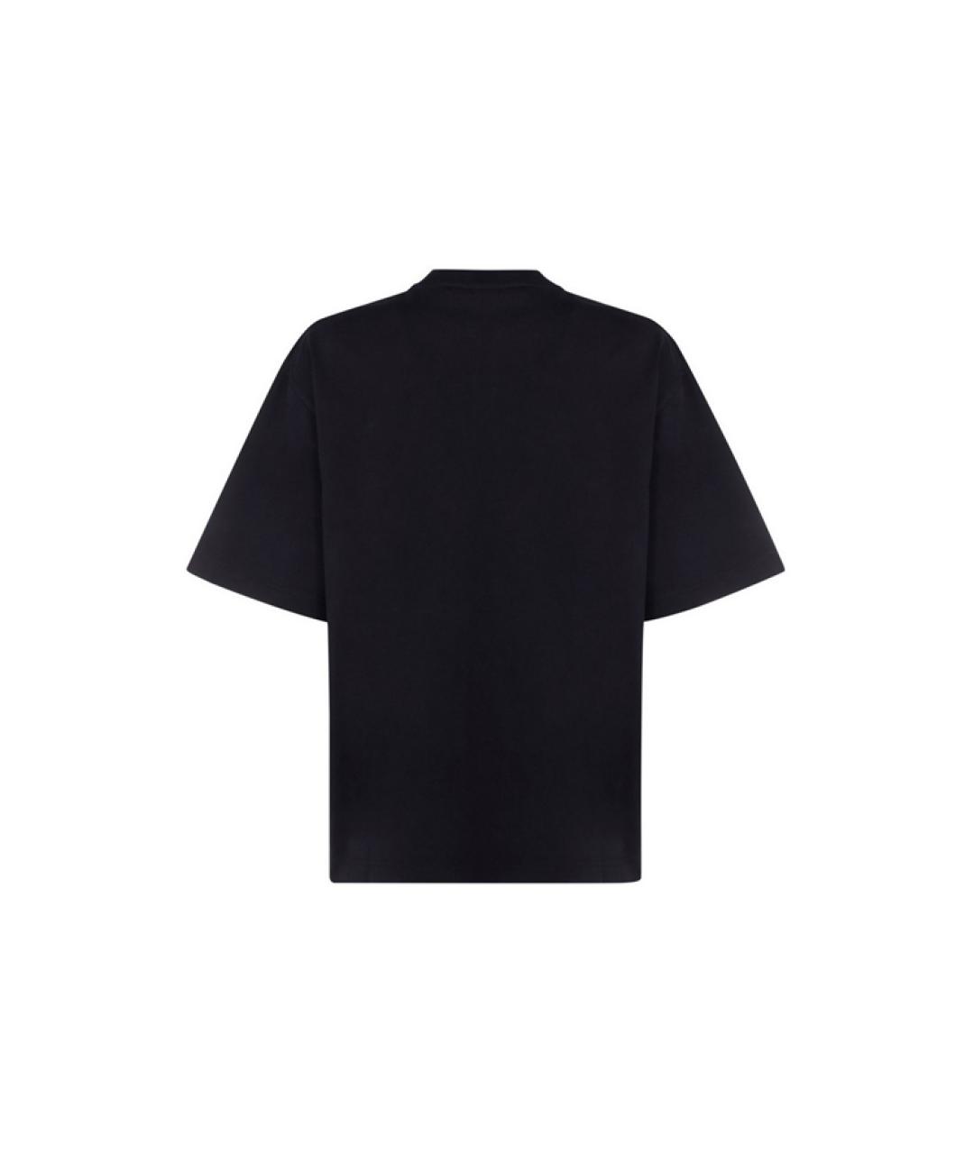 ACNE STUDIOS Черная хлопковая футболка, фото 2