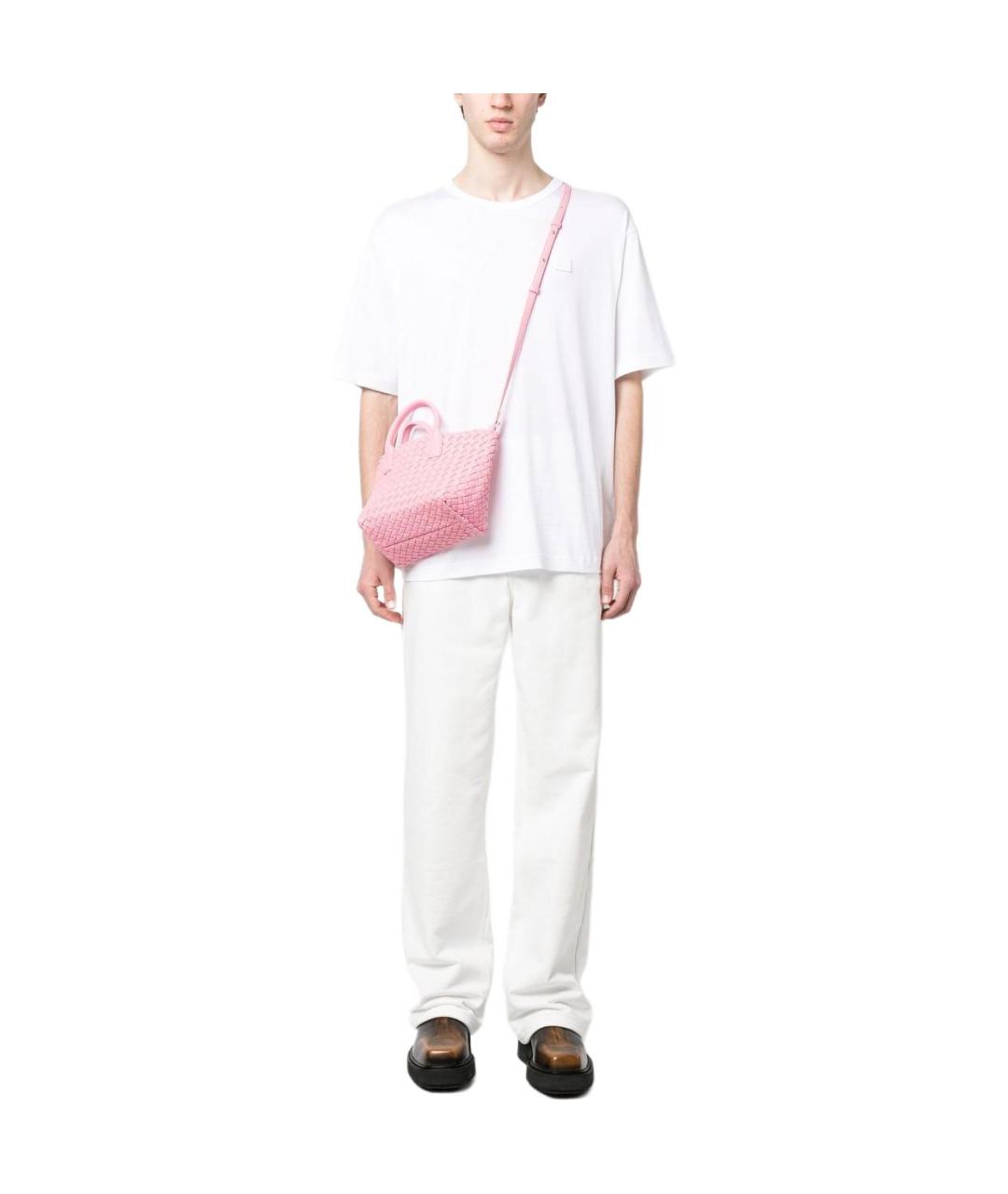 ACNE STUDIOS Белая хлопковая футболка, фото 3