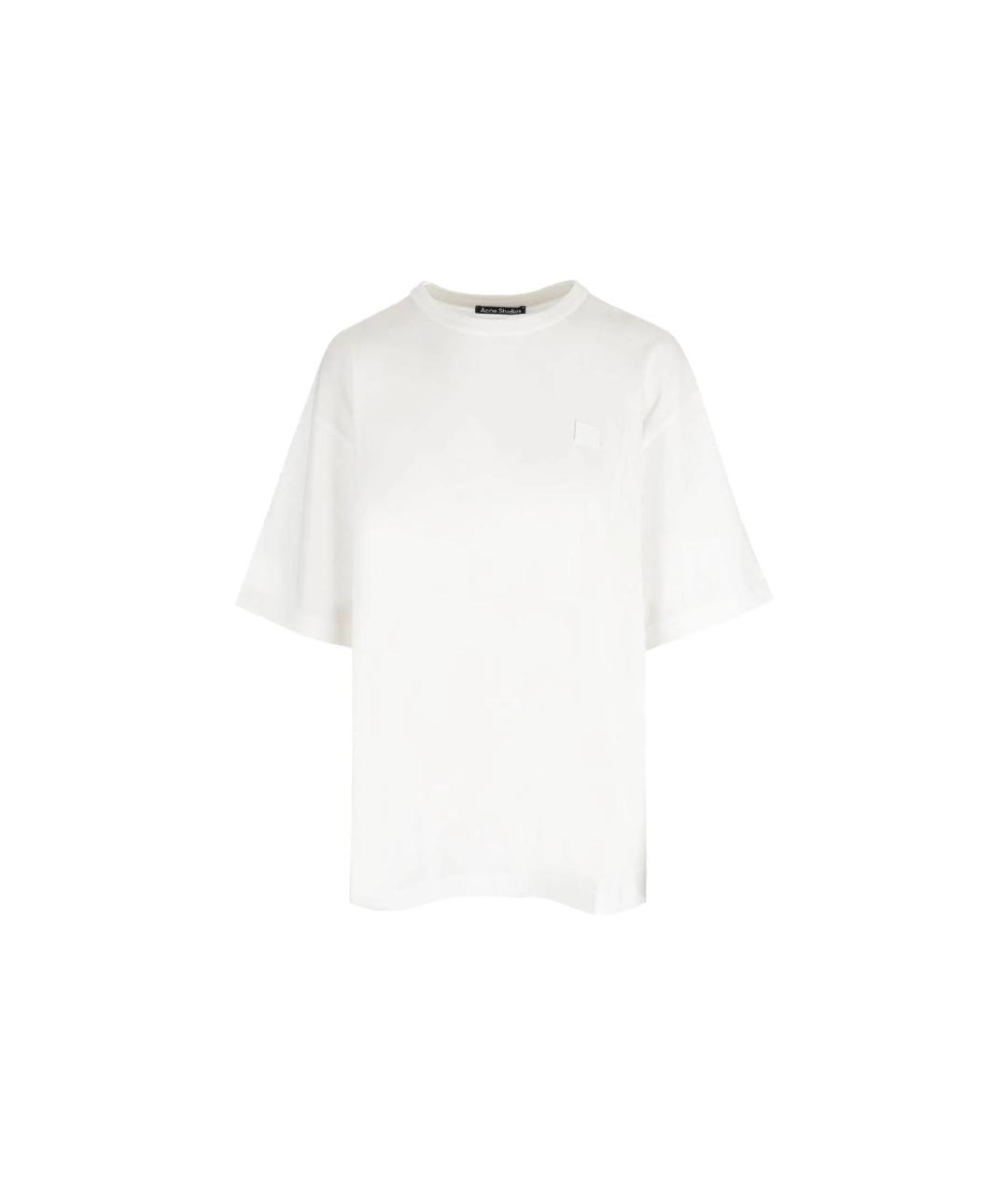 ACNE STUDIOS Белая хлопковая футболка, фото 1