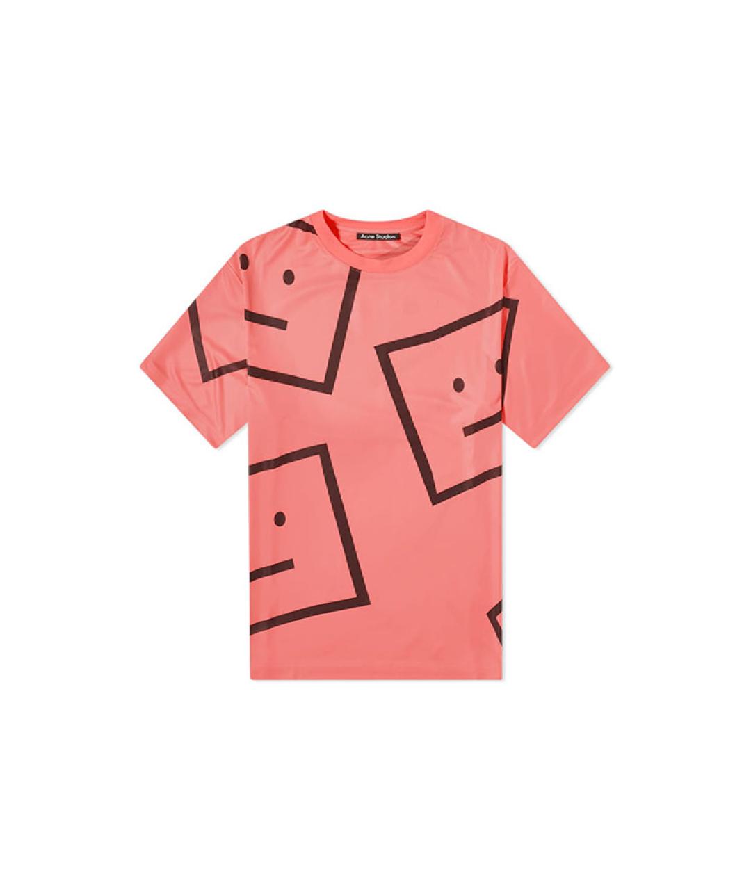 ACNE STUDIOS Оранжевая хлопковая футболка, фото 1