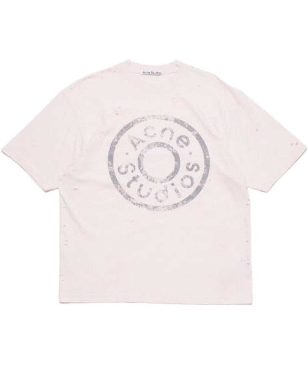ACNE STUDIOS Розовая хлопковая футболка, фото 1