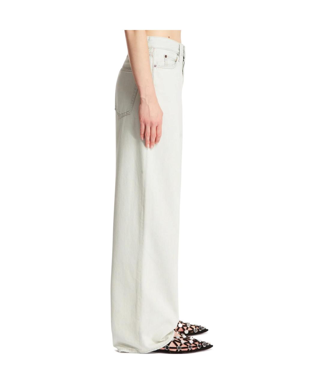 ACNE STUDIOS Серые хлопковые прямые джинсы, фото 6