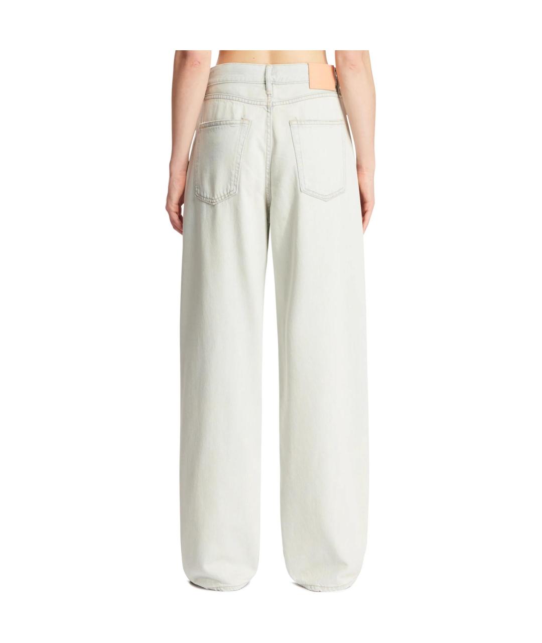 ACNE STUDIOS Серые хлопковые прямые джинсы, фото 7