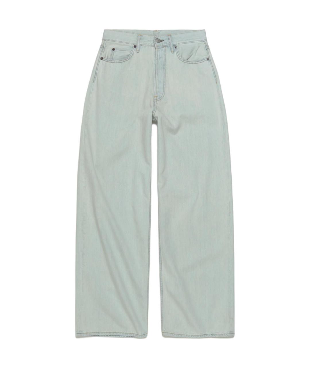 ACNE STUDIOS Серые хлопковые прямые джинсы, фото 1