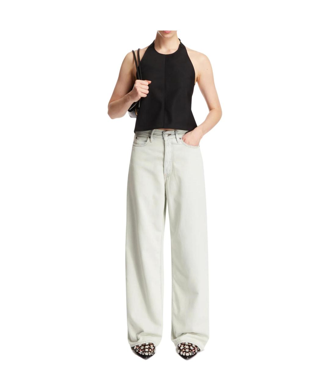 ACNE STUDIOS Серые хлопковые прямые джинсы, фото 5