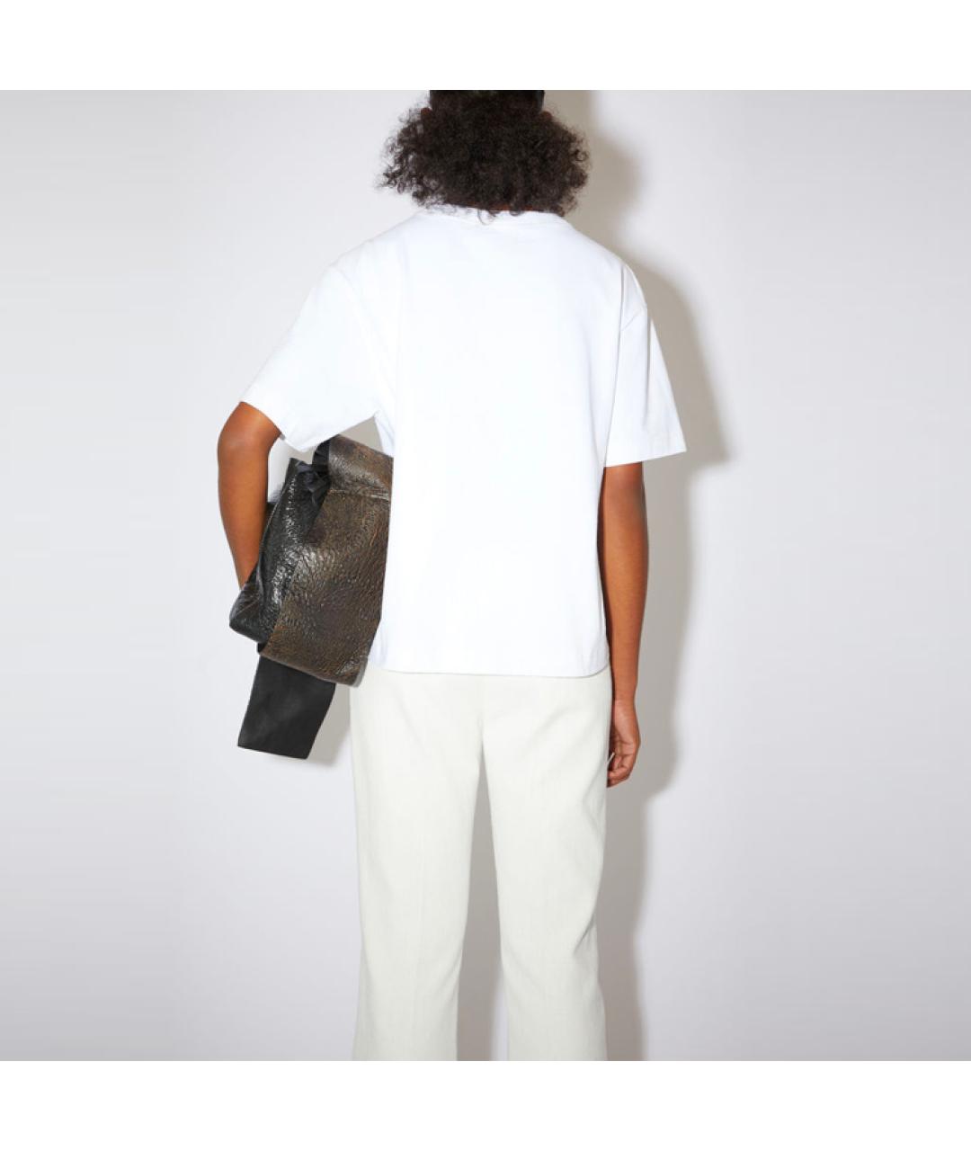 ACNE STUDIOS Белая хлопковая футболка, фото 3