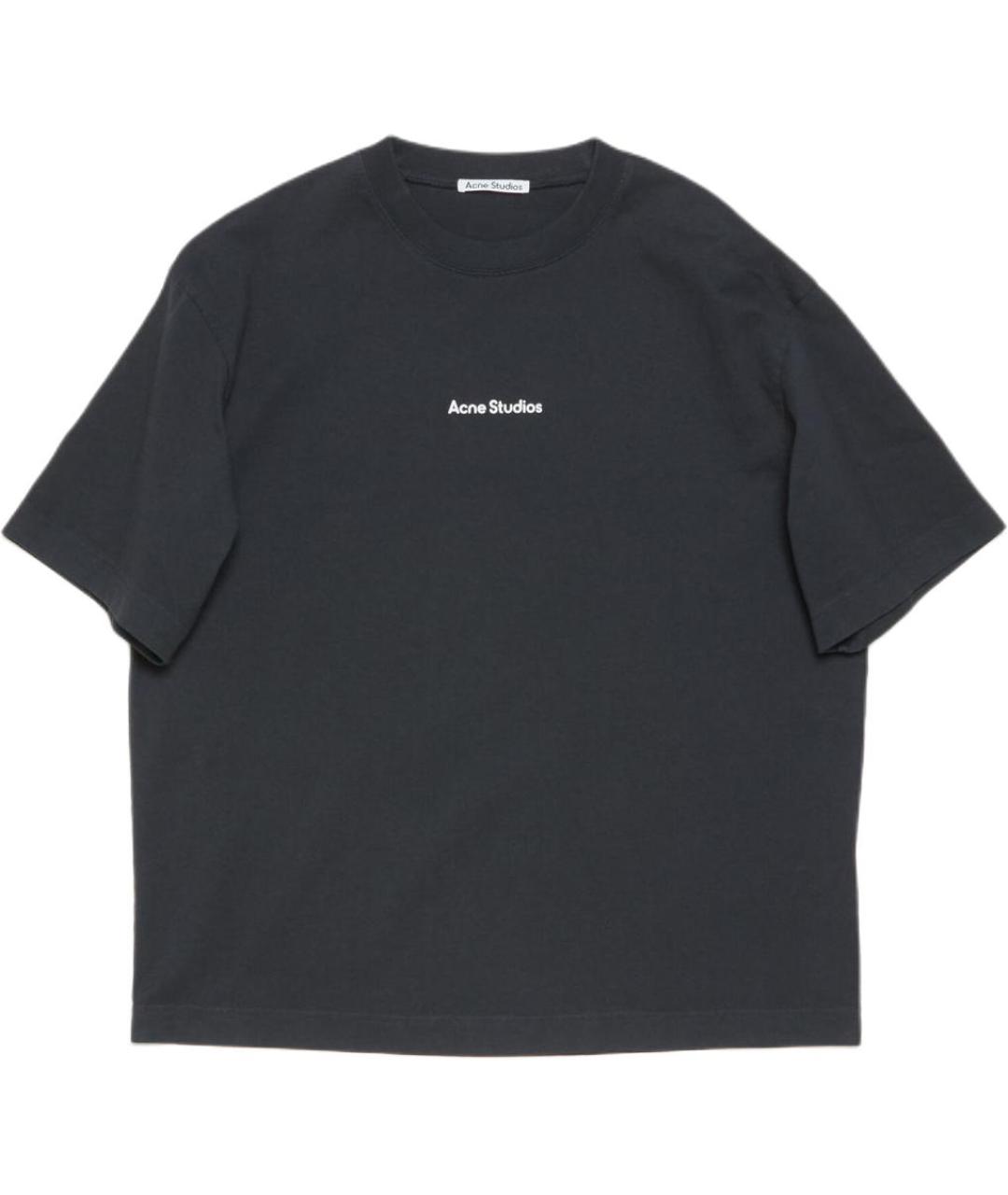ACNE STUDIOS Черная хлопковая футболка, фото 1
