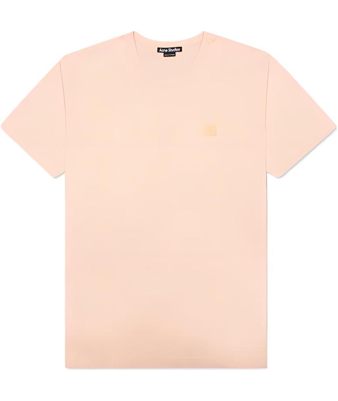 ACNE STUDIOS Розовая хлопковая футболка, фото 1