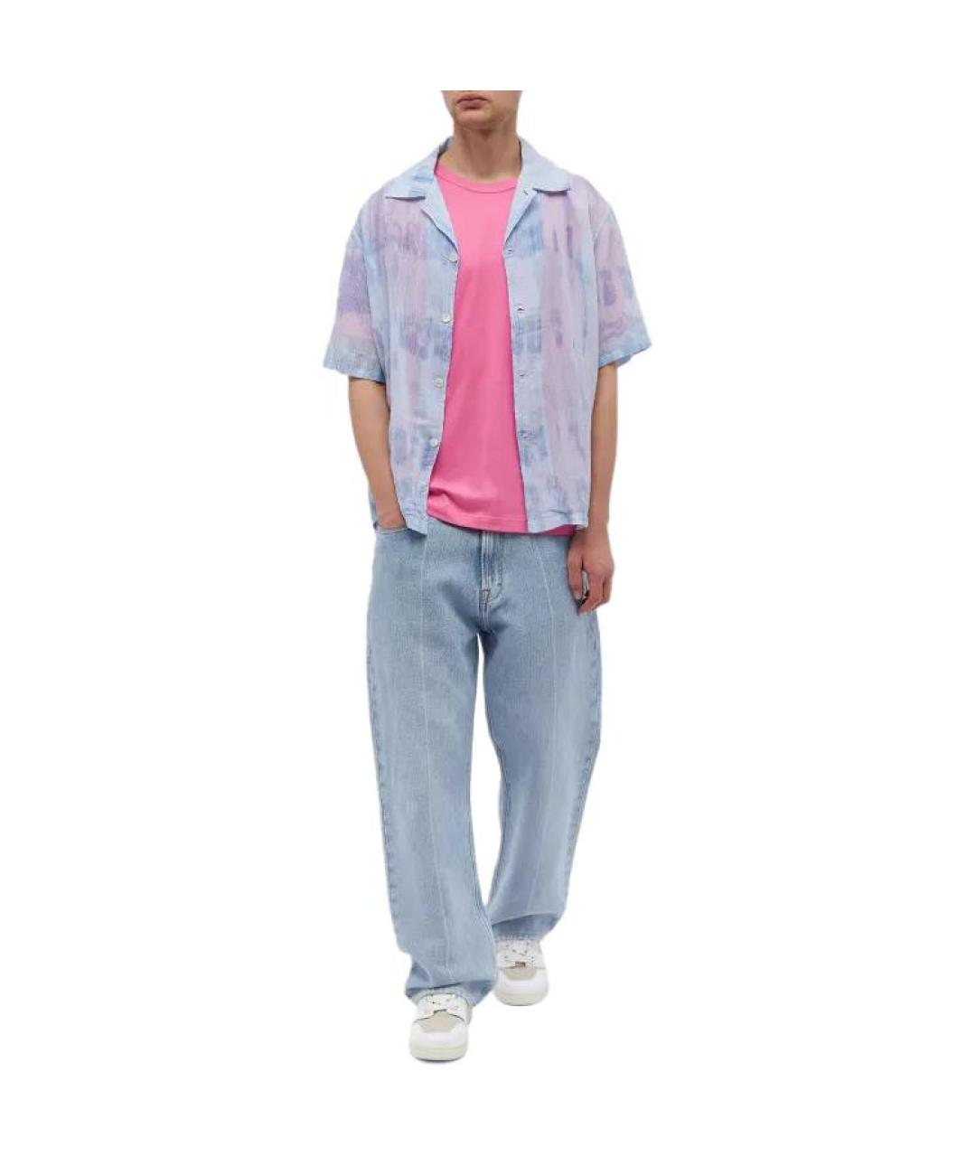 ACNE STUDIOS Розовая хлопковая футболка, фото 2