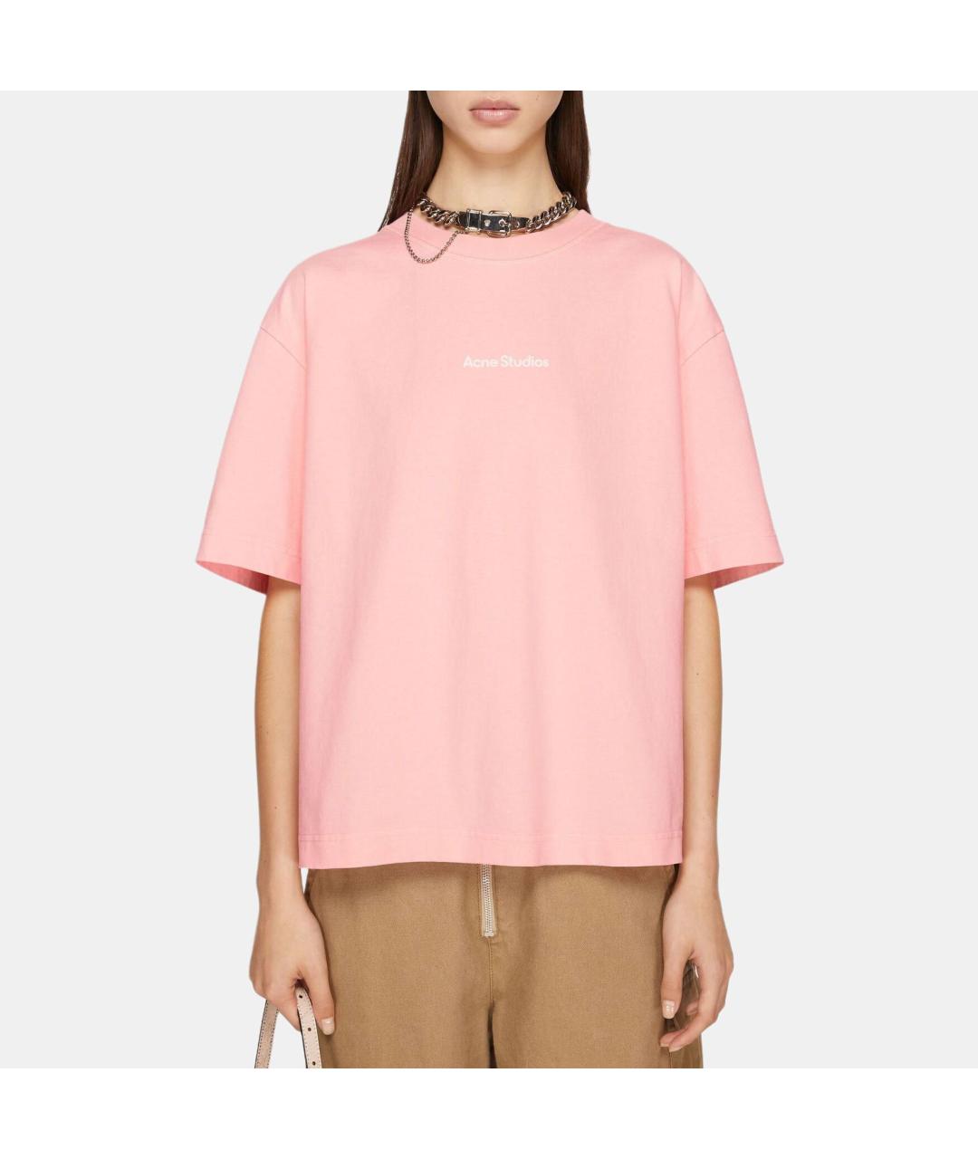 ACNE STUDIOS Розовая футболка, фото 2